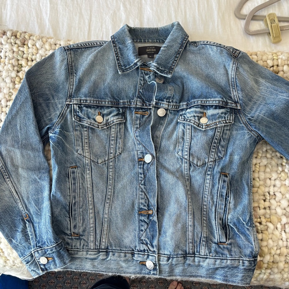 Jcrew Cropped Denim Jacket